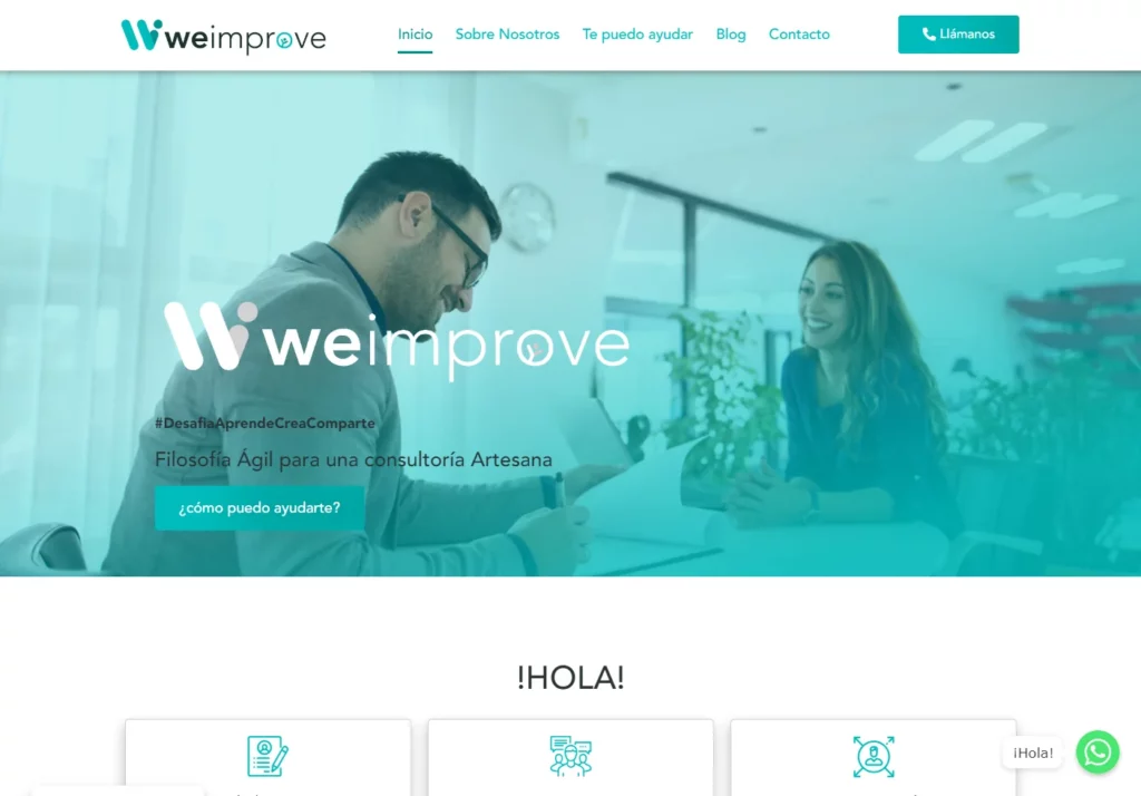 Diseño web WeImprove